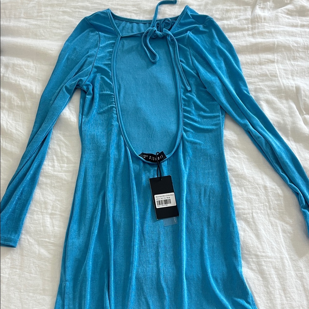 NWT lioness Blue Long Sleeve Dress